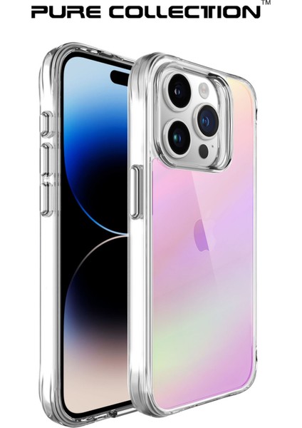 iPhone 15 Pro Max Pure Rainbow Renk Geçişli Şeffaf Kılıf Çizilmeye Dayanıklı Darbe Emici Pembe fiyatları