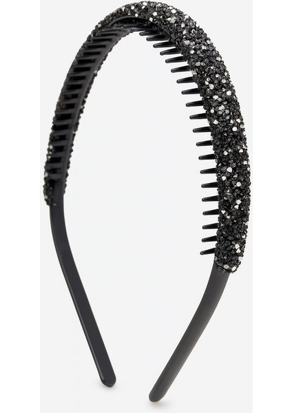 Işıltılı Premium Taşlı Dişli Saç Bandı