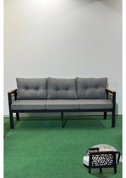 Melisa 3lü Balkon-Bahçe-Kafe Çay Seti Koltuk Oturma Takımı-Oturma Grubu,ofis Koltuğu