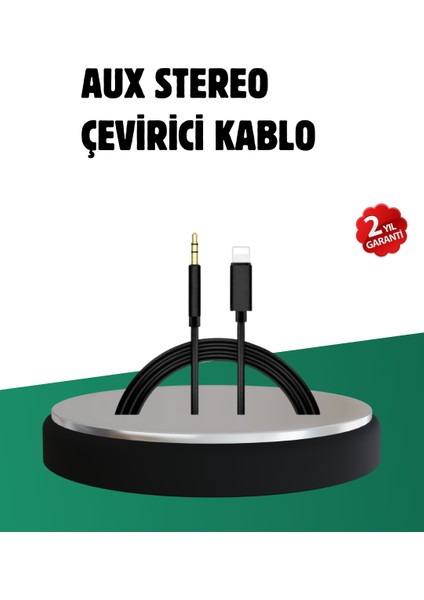iPhone Uyumlu Lightning – 3.5mm Aux Adaptör Kablo Stereo Ses Aktarım - ER001Y-53JX84