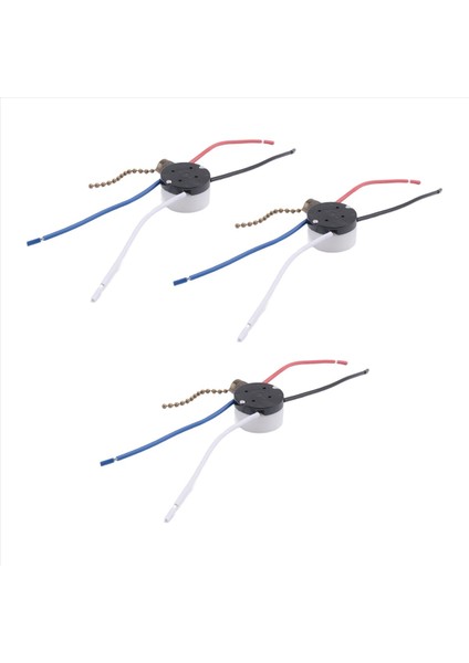 3 Pcs ZE-208S E89885 3 Hızlı 4 Tel Çekme Zinciri Anahtarı Tavan Fanı Işık Anahtarı Değiştirme Parçası A (Yurt Dışından) modelleri
