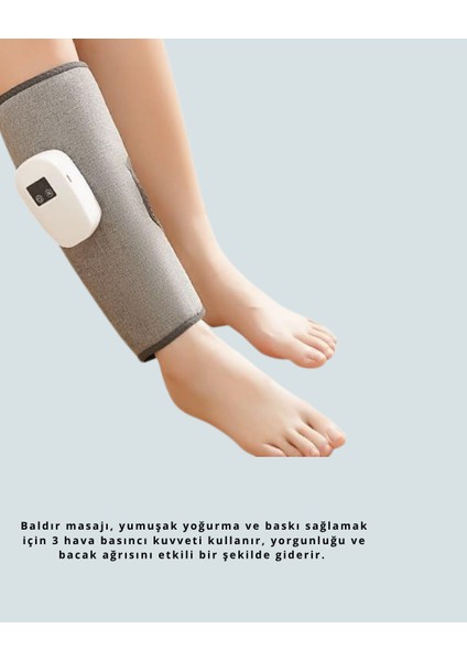 3 Kademeli Hava Basınçlı Isıtmalı Baldır Masaj Aleti – Titreşimli ve Kablos - ER001Y-53LR8 indirimleri