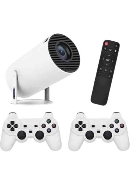 4K Wireless Çift Kollu Kumandalı Oyun Projeksiyonu Retro Video Oyunu - ER001Y-53NJO0 modelleri