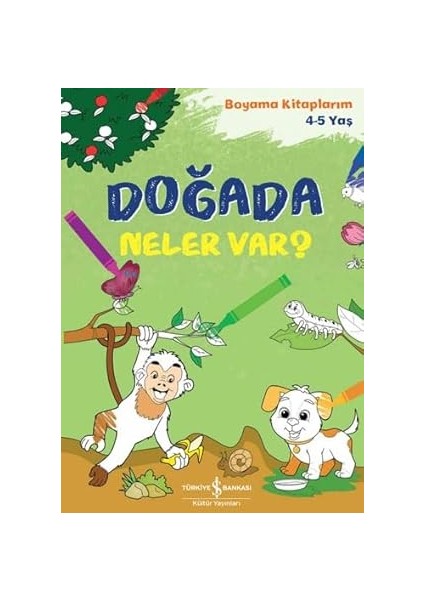 Doğada Neler Var? Boyama Kitaplarım 4 - 5 Yaş + Sana Mektup Var + 8 Kitap Set