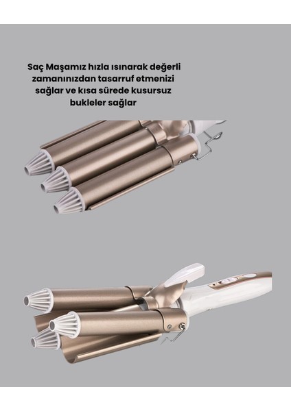 Hızlı Isınan Şarjlı Saç Kıvırıcı Maşa - ER001Y-53C3Z4 fırsatları