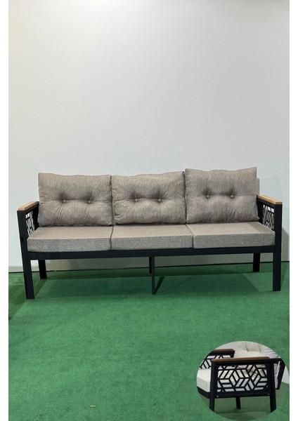 Melisa 3lü Balkon-Bahçe-Kafe Çay Seti Koltuk Oturma Takımı-Oturma Grubu,ofis Koltuğu