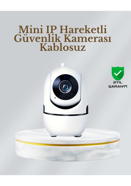 360° Dönen Akıllı Wifi Kamera – Uzaktan Kontrol ve Iki Yönlü Ses Özellikli - ER001Y-53K59