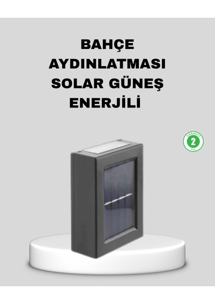 Solar Dış Mekan Aplik Su Geçirmez Dayanıklı LED Aydınlatmalı - ER001Y-53LCF2