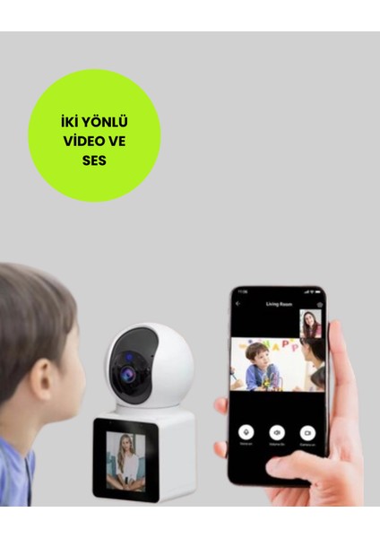 Akıllı Ev Güvenlik Kamerası 2k Ultra Hd Hareket Algılama ve Çağrı Özellikli - ER001Y-53JZ4 fiyatları