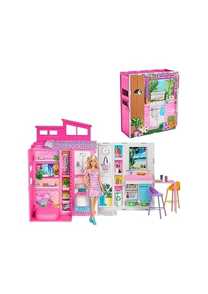 Bebek ve Evi Oyun Seti; Mutfak, Banyo, Çatı Katı Yatak Odası ve Salon Dahil 4 Oyun Alanı Bul