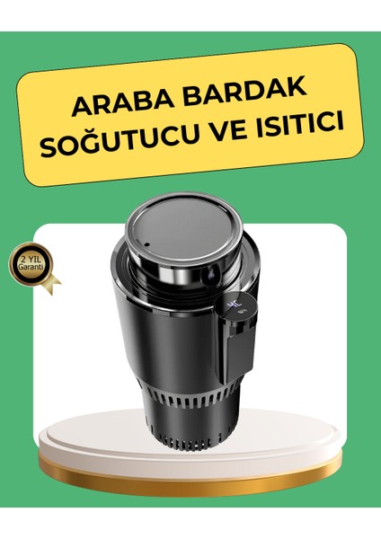 Isıtma Soğutma Özellikli Araç Bardaklığı Çakmak Girişli Akıllı - ER001Y-53JVH1