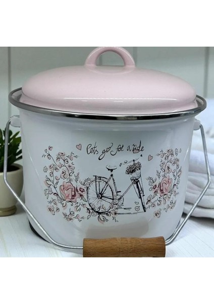 Emaye Bakraç Yoğurt Tenceresi Bakliyat Saklama Tenceresi Patates Soğan Kovası 22 cm 5 Litre fiyatları