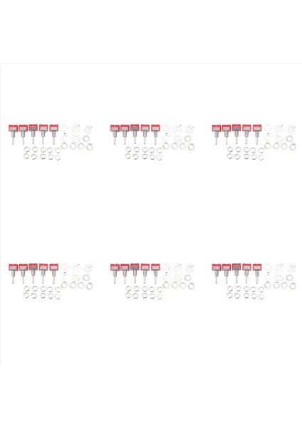 30 x Mini Anlık (Açık) Kapalı (Açık) Geçiş Anahtarı Modeli Demiryolu Spdt 12V Gümüş (Yurt Dışından)