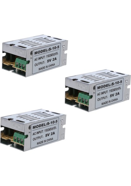 3x Ac 110-240V-DC 5V Anahtarlama Güç Kaynağı Dönüştürücüsü SA10-05 (Yurt Dışından)
