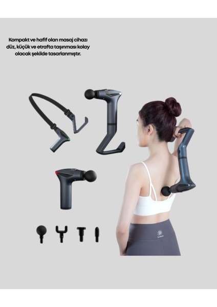 Taşınabilir 3in1 Masaj Aleti Şarjlı Titreşimli Esneme Bantlı - ER001Y-53JZU8 indirimleri