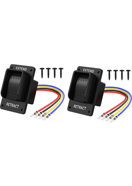 2pcs Ters Polarite Anahtarı 12V Dpdt Anlık 3 Konum Rocker Switch IP67 Su Geçirmez Deniz Kapalı Açık 20A Için Rv Için (Yurt Dışından)