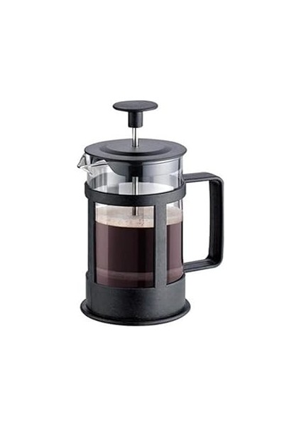 1000 ml Büyük French Press Kahve ve Çay Demleme Presi – Isıya Dayanıklı Cam, Paslanmaz Çelik