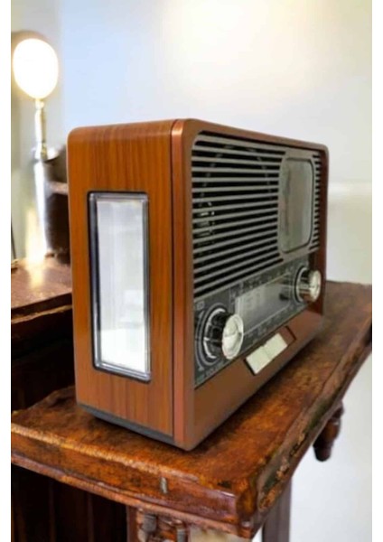 Ahşap Görünümlü Retro Bluetooth Radyo Usbaux ve Sd Kart Girişli - ER001Y-53K510 fırsatları