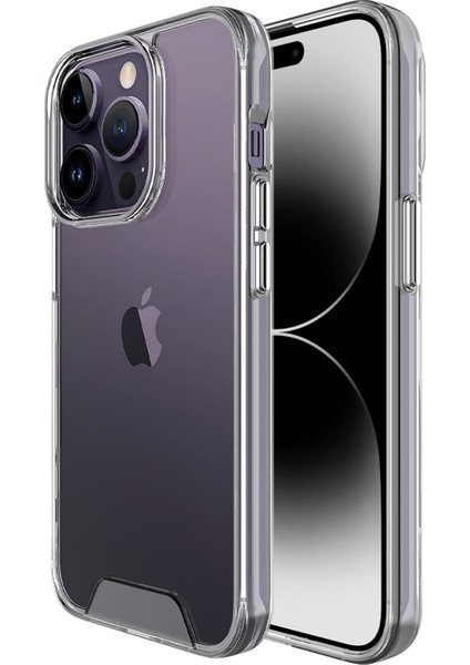 iPhone 14 Pro Nebula Aqua Transparan Ultra Şeffaf Kılıf Çizilmeye Dayanıklı Tam Kapsamlı Koruma