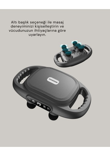 Şarjlı 6 Başlıklı Masaj Tabancası 2000 Mah Sessiz Güçlü Motor - ER001Y-53JWI3 fırsatları