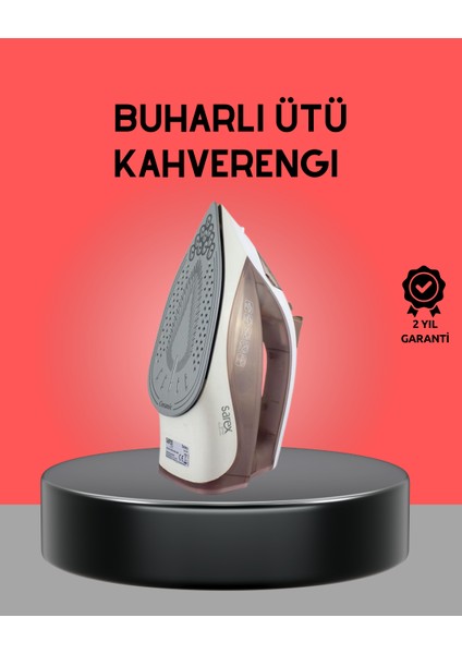 Kahverengi Buharlı Ütü 2200W Sürekli Buhar 120 G Şok Buhar - ER001Y-53JVD7