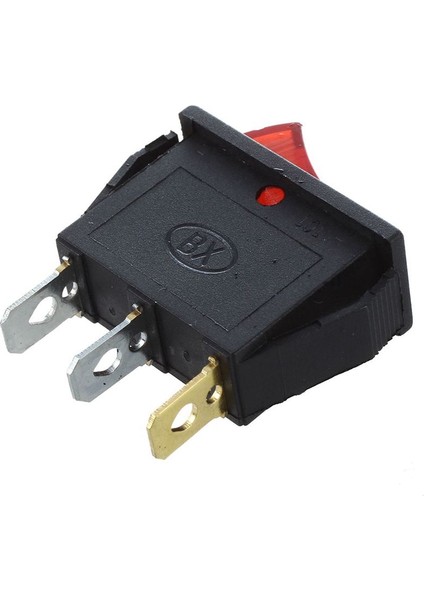 4x Rocker Anahtarı Kapalı Parlak Bipolar 28X10MM 250V 15A 3 Terminaller Kırmızı (Yurt Dışından) fiyatları