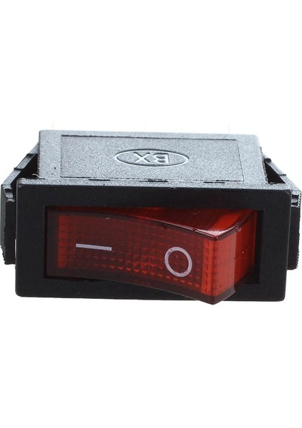 4x Rocker Anahtarı Kapalı Parlak Bipolar 28X10MM 250V 15A 3 Terminaller Kırmızı (Yurt Dışından) modelleri