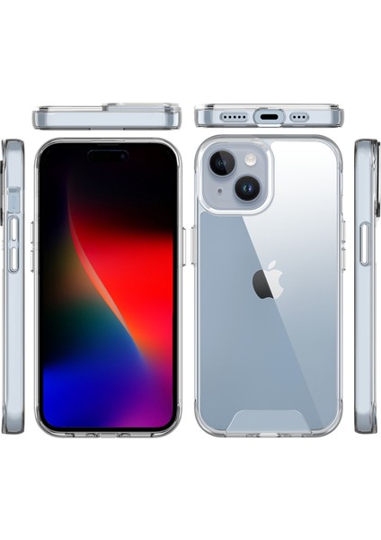 iPhone 15 Nebula Aqua Transparan Ultra Şeffaf Kılıf Çizilmeye Dayanıklı Tam Kapsamlı Koruma modelleri