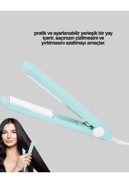 Yüzer Plakalı Kompakt Bukle Maşası – Elastik Tutuculu Saç Dostu Profesyonel T - ER001Y-53BQZ fiyatları