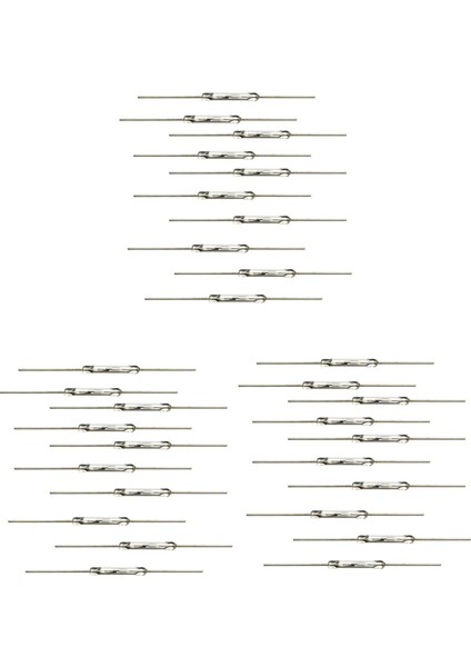 30 Pcs Reed Iletişim 14MM x 2mm Minyatür Kamış Temas Reed Switch 44MM Uzunluk (Yurt Dışından)