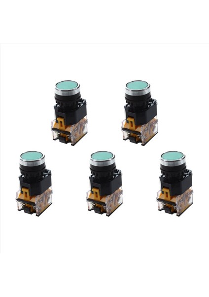 5x LA38-11/203 Ip Düğmesi Anlık Ağır Hizmet Güç Pres Anahtarı Yeşil (Yurt Dışından)