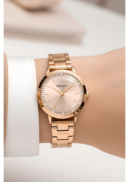 FC.13070M Çelik Kordon Çelik Kasa Kadın Kol Saati, Bileklik Hediye Rose ZMFER201 fırsatları