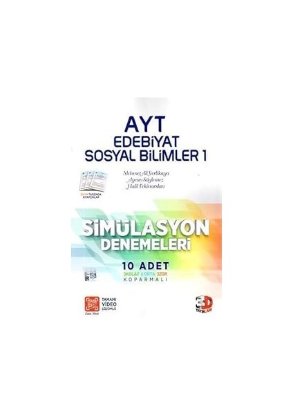 3D Ayt Edebiyat Bilimler 1 Denemeleri