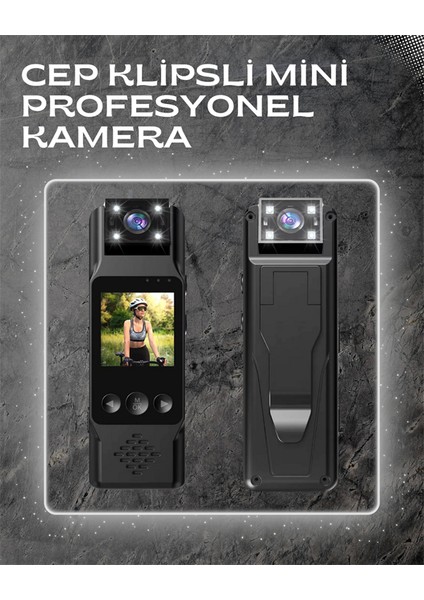 Wifi Destekli Mini Kamera – 180° Dönebilen Lens 1080P Video Tft Ekranlı - ER001Y-53N0U7