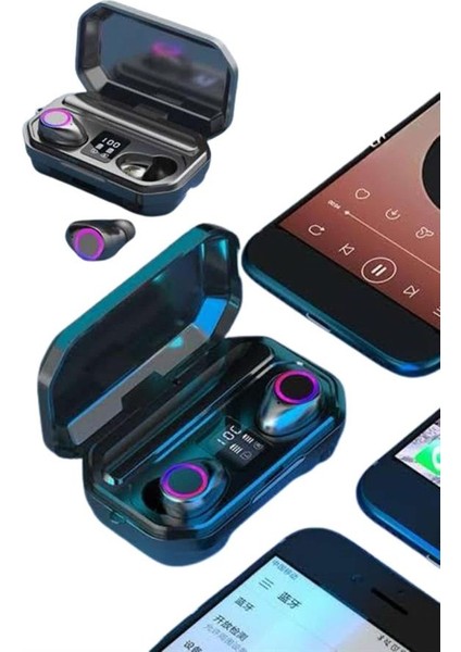 Yeni Nesil Bluetooth Kulaklık Uzun Pil Ömrü El Fenerli Dijital Şarj Göstergeli - ER001Y-53MDK9 modelleri