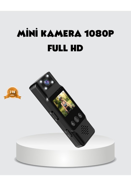 180 Derece Dönebilen Mini Kamera Full Hd Tft Ekran Hareket Sensörlü - ER001Y-53L5J9