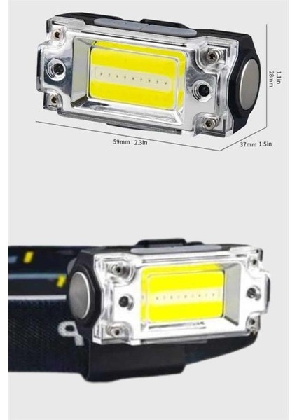 Sensörlü Kamp Lambası Ayarlanabilir Kafa Lambası Kafa Bantlı - ER001Y-53NEZ6 modelleri