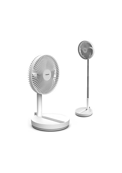 Xenon Katlanabilir Vantilatör Doğal Rüzgar Şarj Edilebilir Bataryalı 4 Hız Kademeli Ses