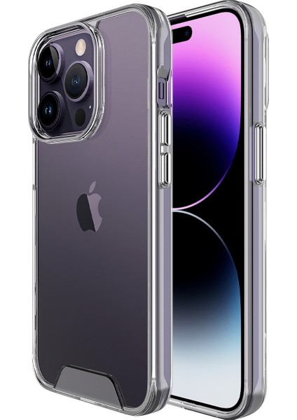 iPhone 14 Pro Max Nebula Aqua Transparan Ultra Şeffaf Kılıf Çizilmeye Dayanıklı Tam Kapsamlı Koruma