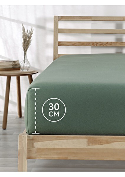 Pamuklu Lastikli Fitted Jersey Çarşaf (Lacivert, 100X200 cm) 360 Derece Lastikli Yatak Örtüsü