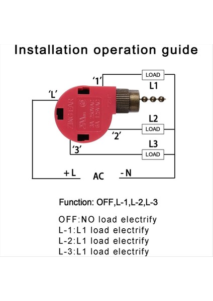 3pc Tavan Fan Anahtarı 3 Hızlı 4 Tel Zıng Ear ZE-268S6 Fan Çekme Zinciri Anahtarı Yedek Hız Kontrol Anahtarı Altın (Yurt Dışından) fırsatları