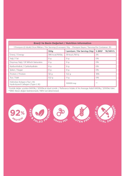 Collagen Peptides, Hidrolize Kolajen, Katkısız Içerik, Nötr Tat – 300 gr indirimleri