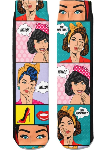 Dijital Baskılı Çorap