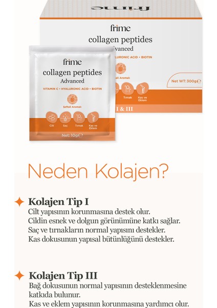 Beauty Collagen, Hidrolize Kolajen, C Vitamini, Hyaluronik Asit, Biotin – 300gr fırsatları