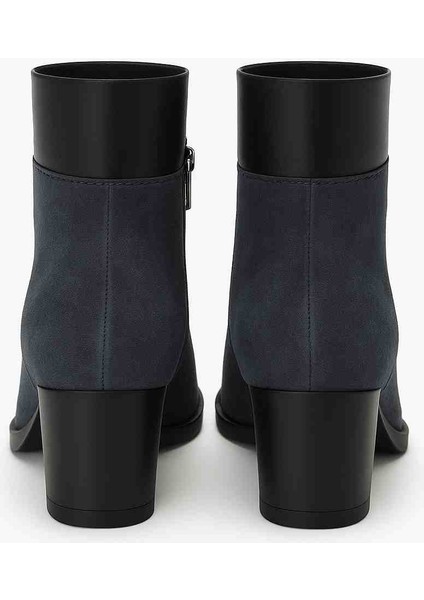Kadın Süet Deri Topuklu Bot – Blok Topuk, Fermuarlı, Günlük & Şık Kış Botu modelleri