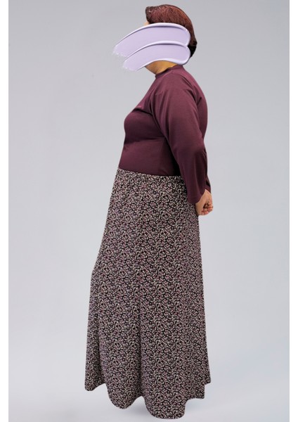 Parçalı Uzun Namaz Etek, Viskon Civil 8 Parça Uzun Kadın Etek modelleri
