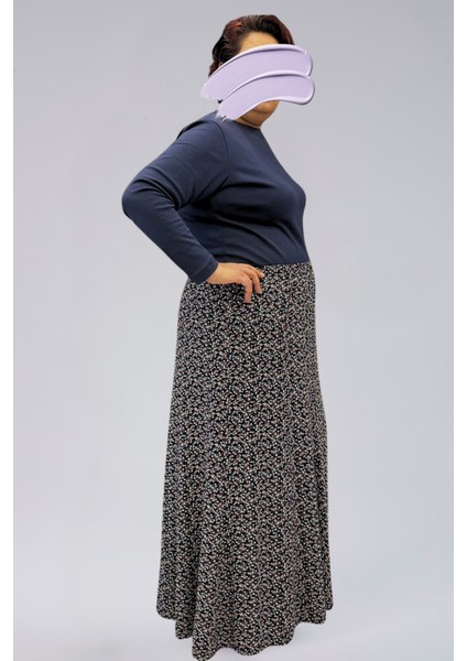 Parçalı Uzun Namaz Etek, Viskon Civil 8 Parça Uzun Kadın Etek modelleri