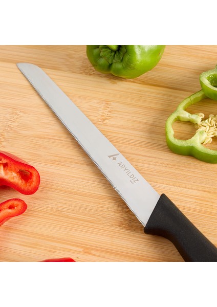 Primo Lazer Ekmek Bıçağı Siyah 17 cm fiyatları