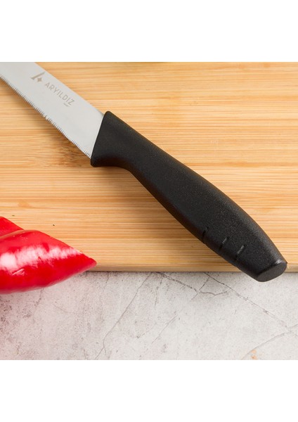 Primo Lazer Ekmek Bıçağı Siyah 17 cm modelleri