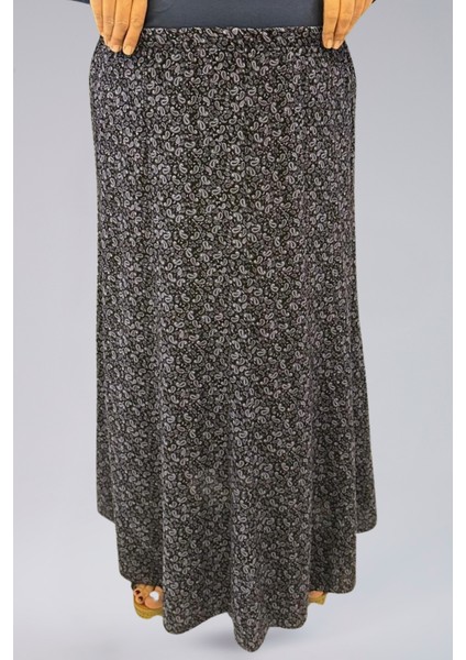 Parçalı Uzun Namaz Etek, Viskon Mor Şal 8 Parça Uzun Kadın Etek indirimleri